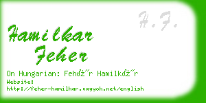 hamilkar feher business card